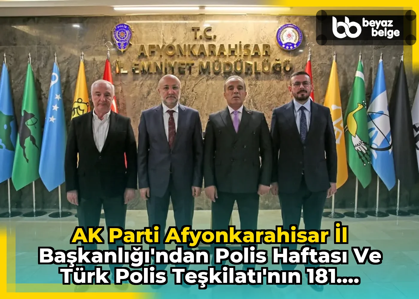 AK Parti Afyonkarahisar İl Başkanlığı'ndan Polis Haftası ve Türk Polis Teşkilatı'nın 181. Kuruluş Yıl Dönümü Ziyareti