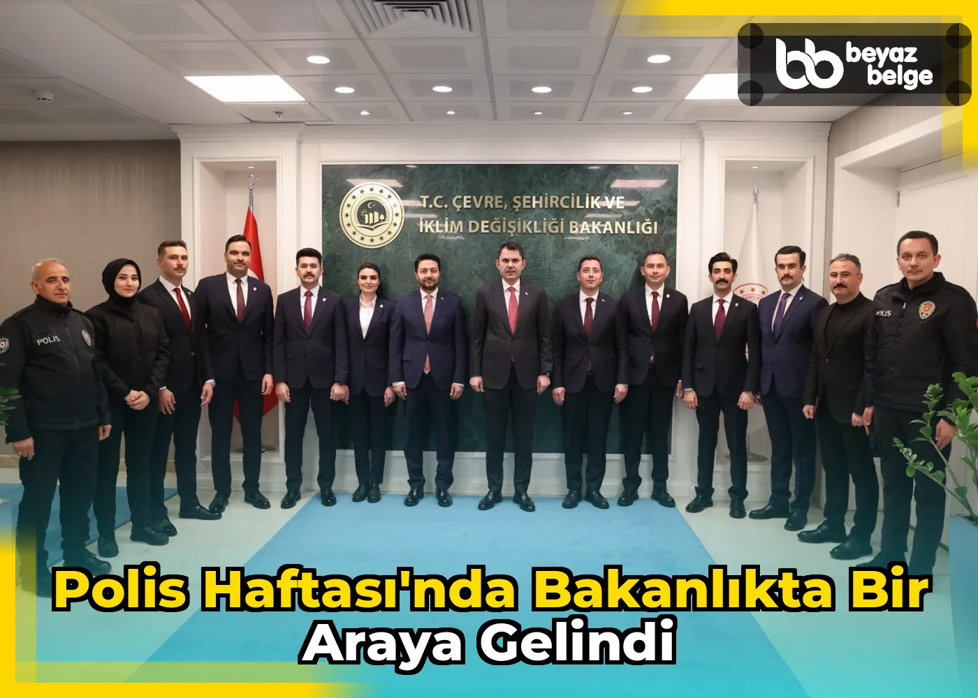 Polis Haftası'nda Bakanlıkta Bir Araya Gelindi