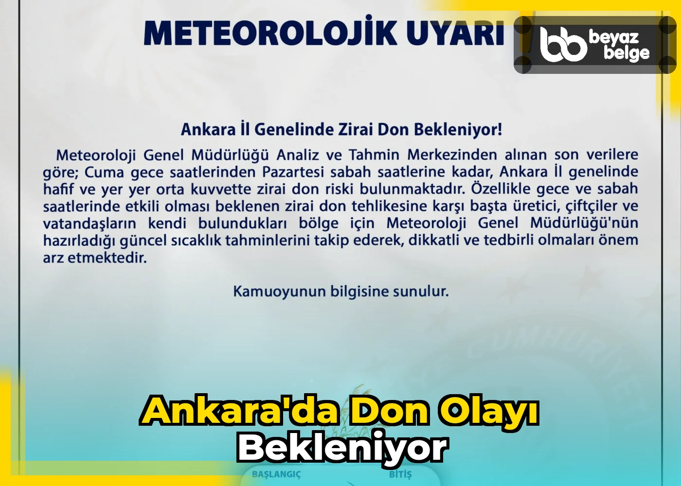 Ankara'da Don Olayı Bekleniyor
