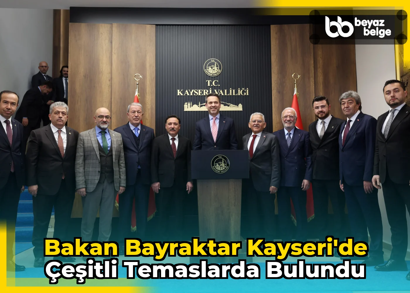 Bakan Bayraktar Kayseri'de çeşitli temaslarda bulundu