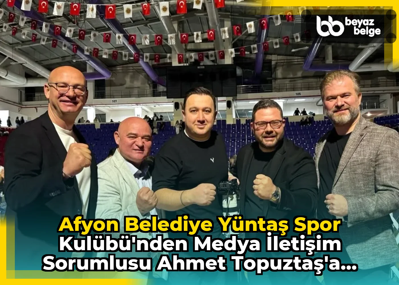 Afyon Belediye Yüntaş Spor Kulübü'nden Medya İletişim Sorumlusu Ahmet Topuztaş'a Teşekkür