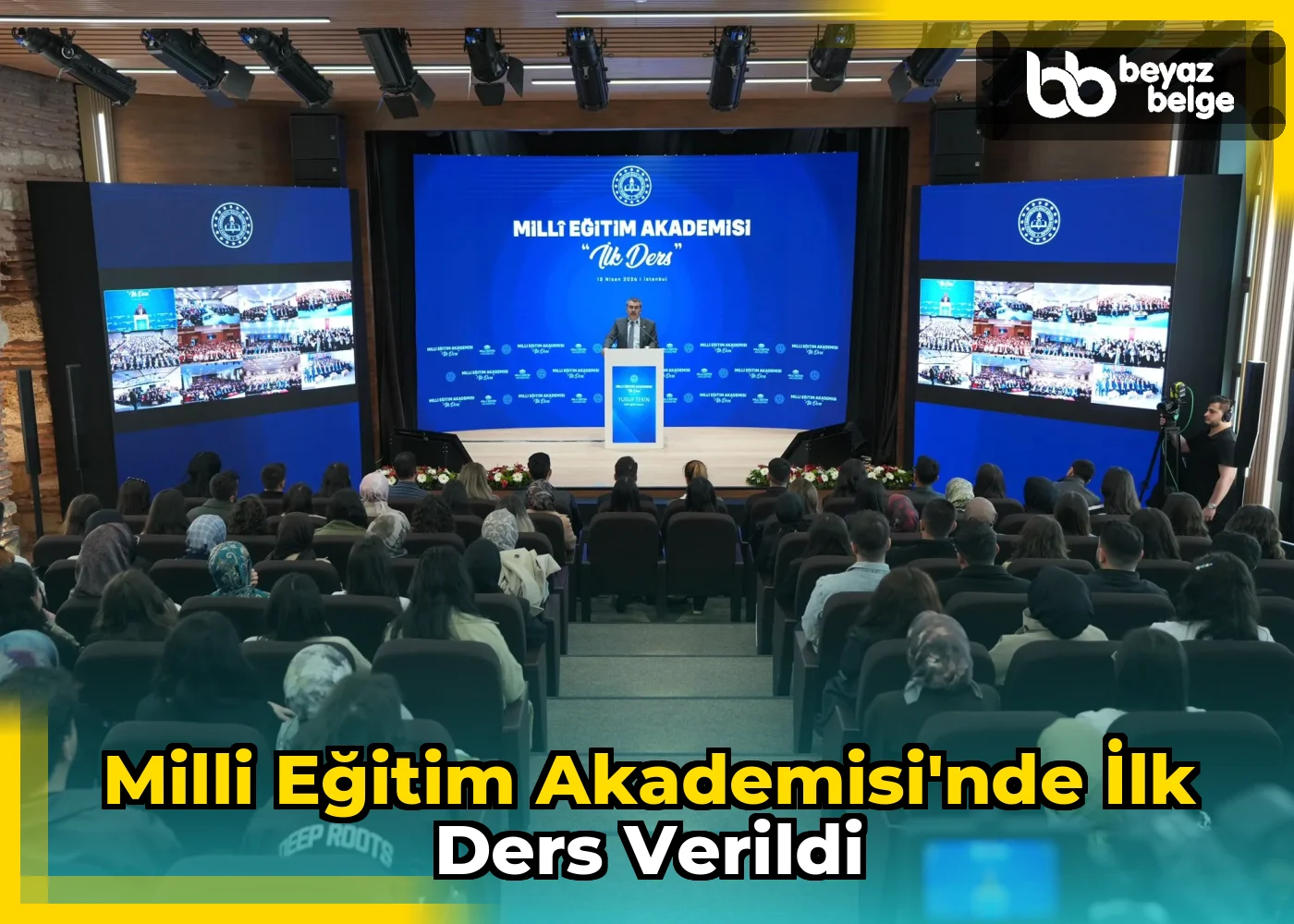 Milli Eğitim Akademisi'nde İlk Ders Verildi