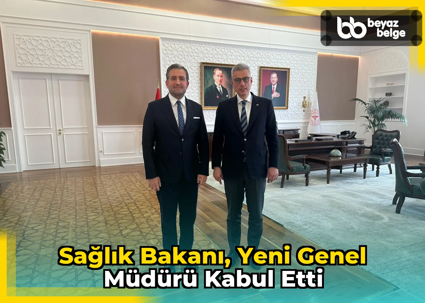 Sağlık Bakanı, yeni genel müdürü kabul etti