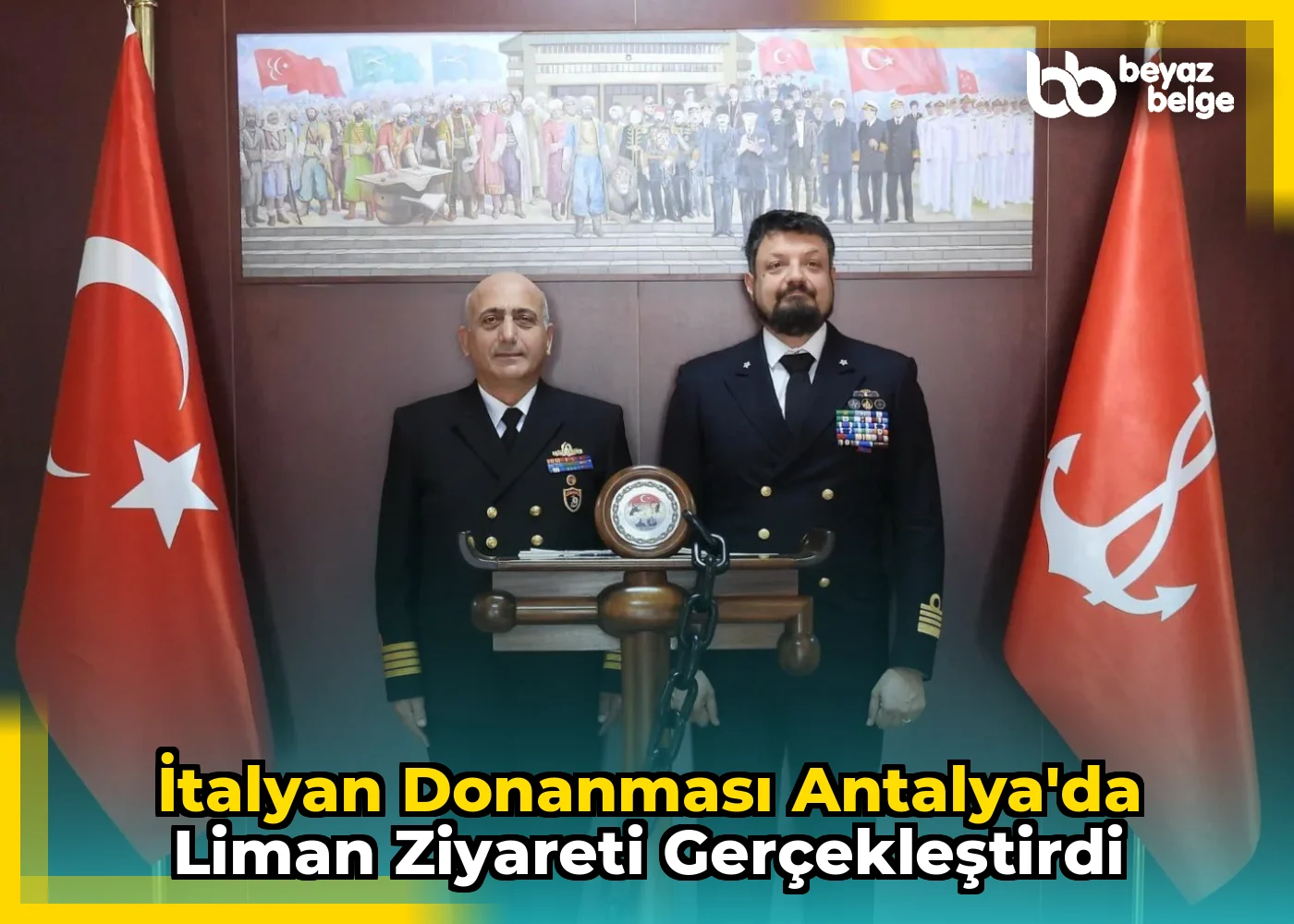 İtalyan Donanması Antalya'da Liman Ziyareti Gerçekleştirdi