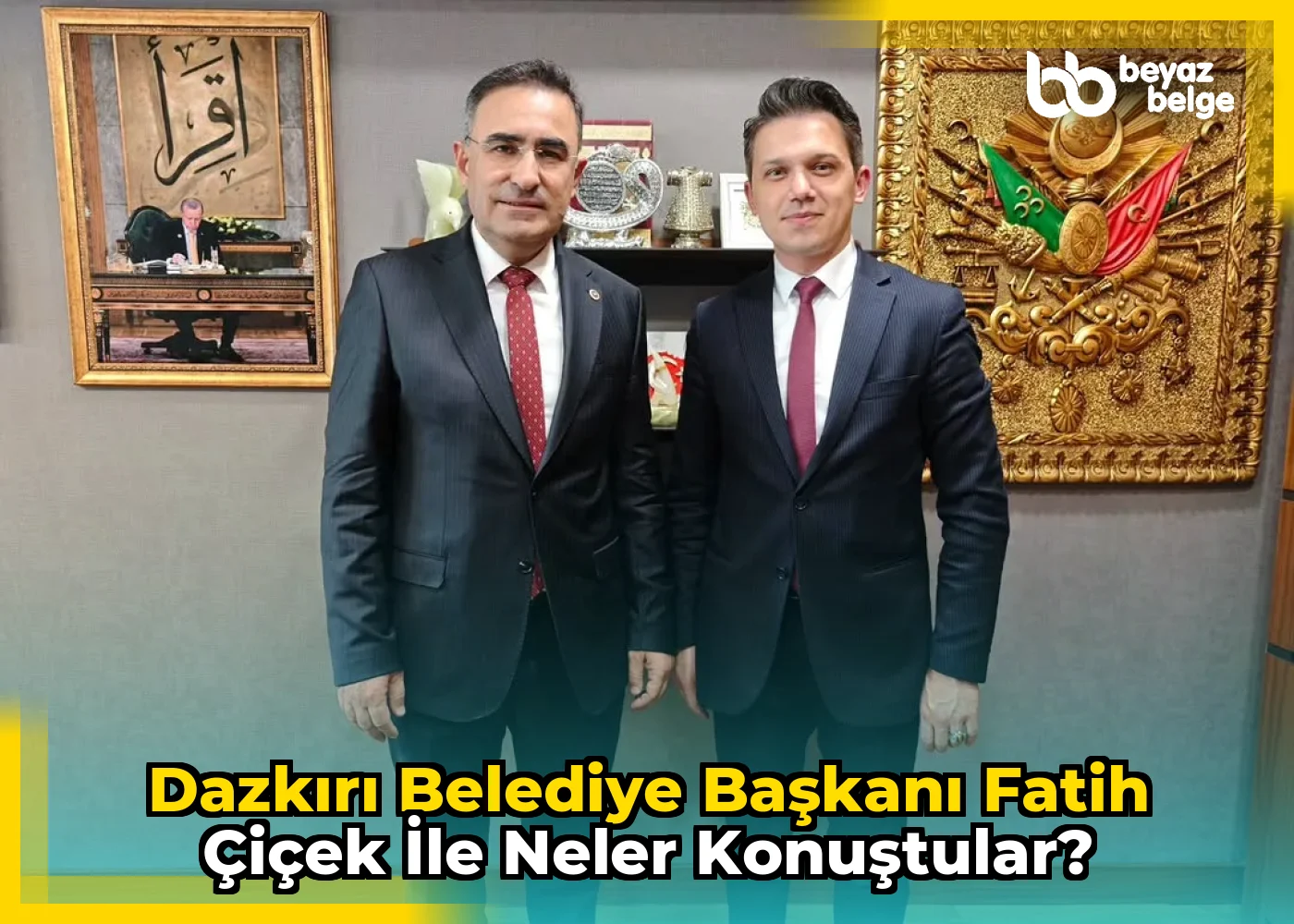 Dazkırı Belediye Başkanı Fatih Çiçek ile neler konuştular?