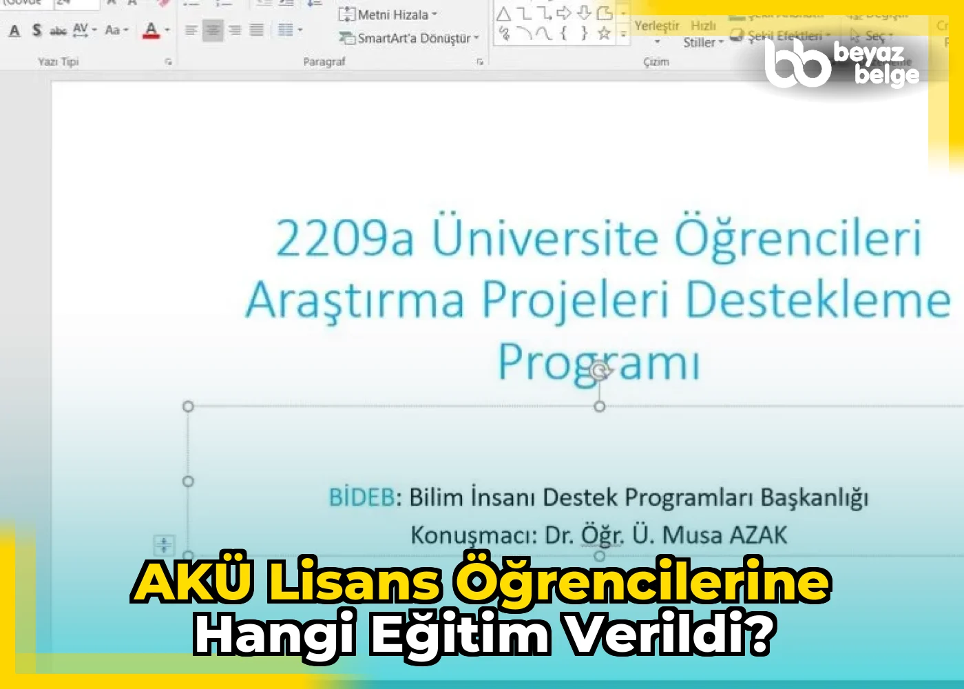 AKÜ Lisans Öğrencilerine Hangi Eğitim Verildi?