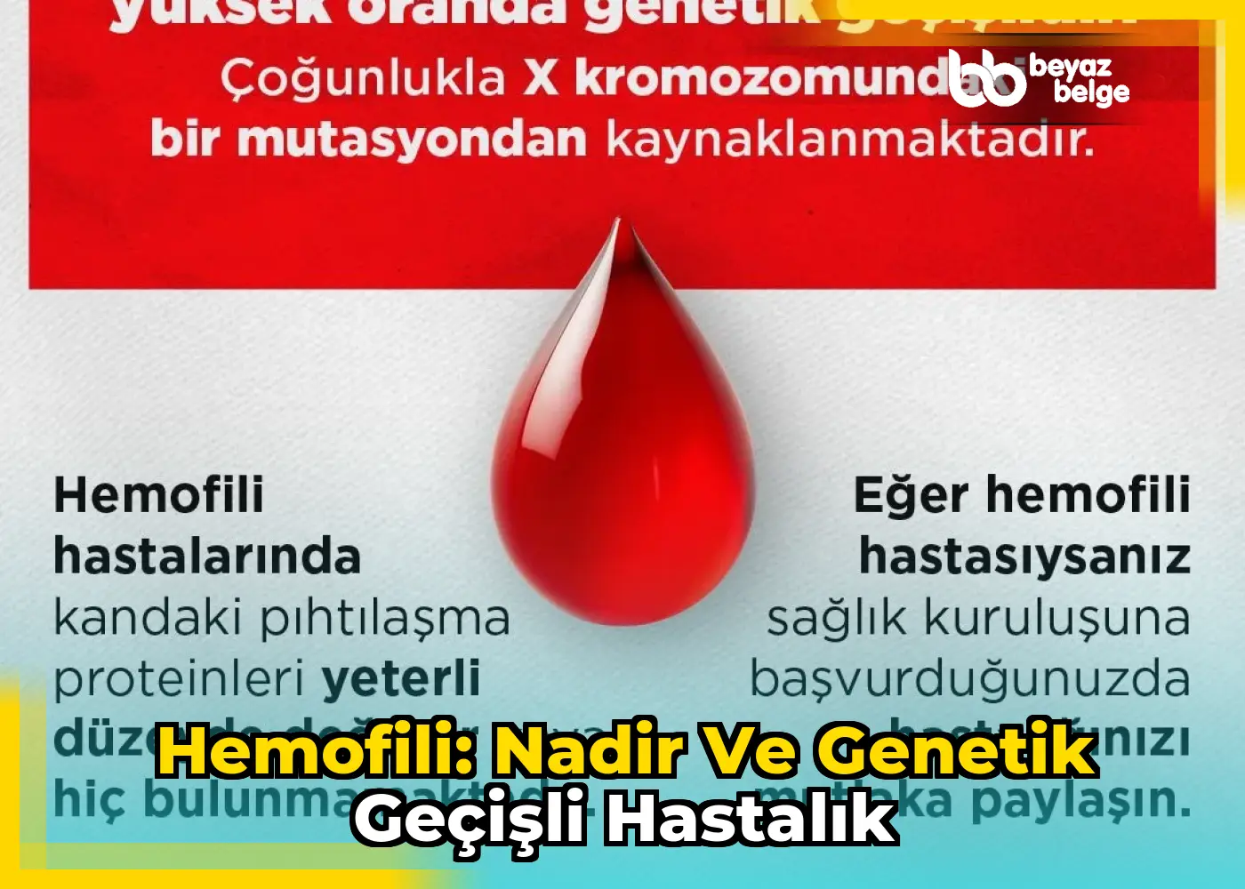 Hemofili: Nadir ve Genetik Geçişli Hastalık
