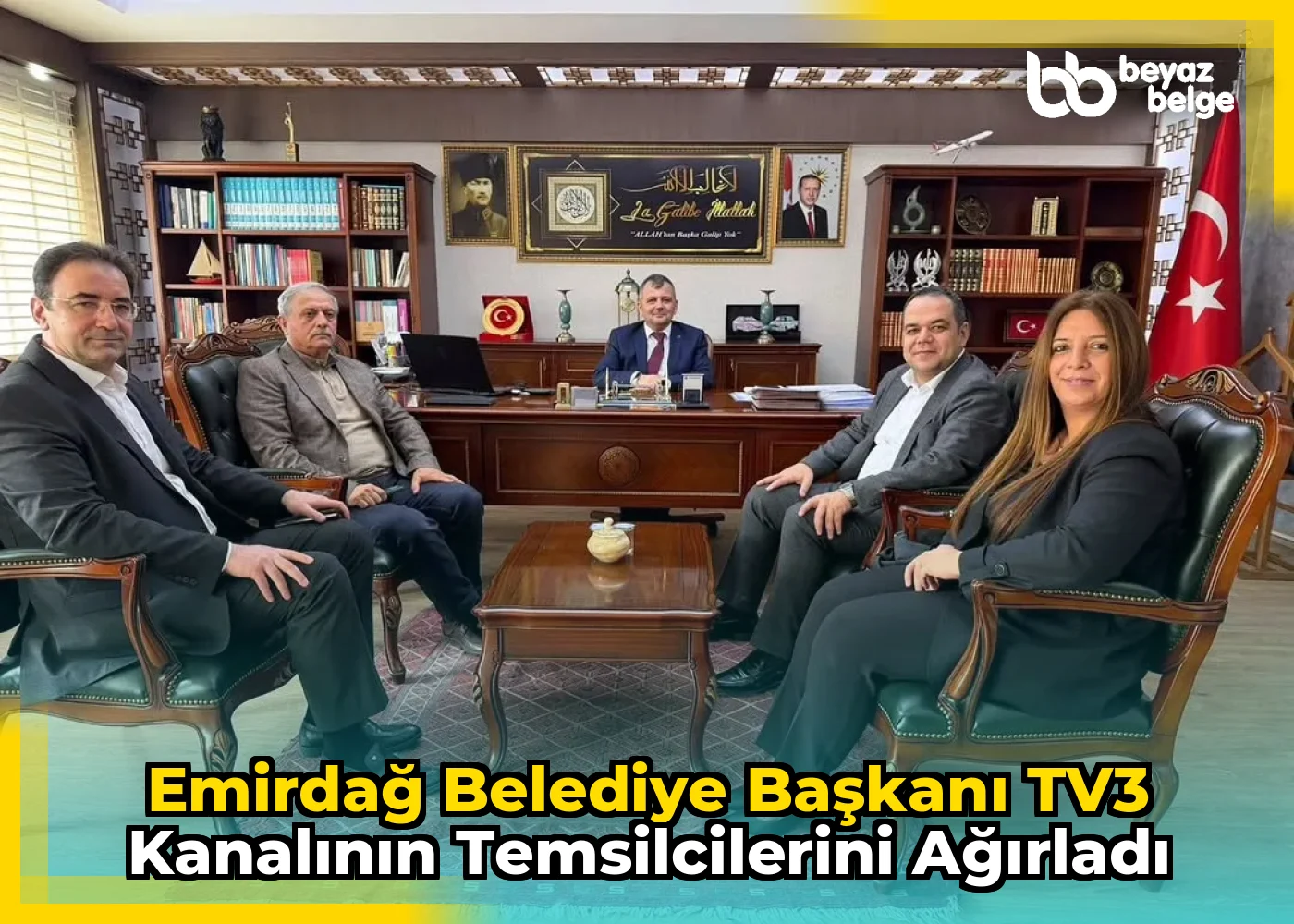 Emirdağ Belediye Başkanı TV3 Kanalının Temsilcilerini Ağırladı