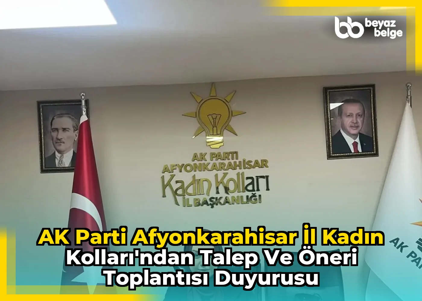 AK Parti Afyonkarahisar İl Kadın Kolları'ndan Talep ve Öneri Toplantısı Duyurusu