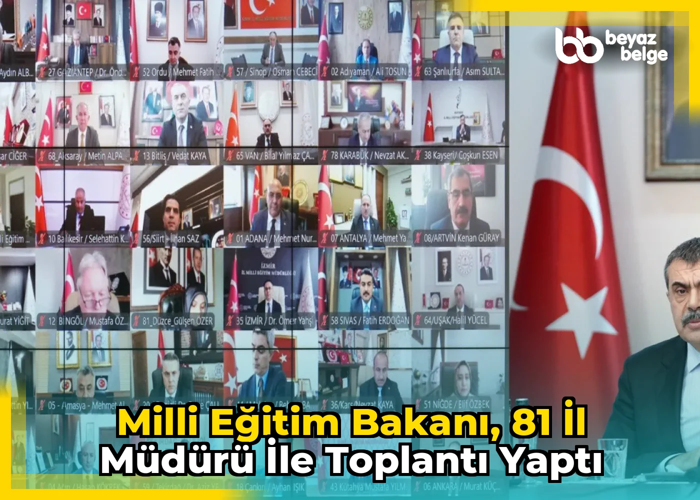Milli Eğitim Bakanı, 81 İl Müdürü ile Toplantı Yaptı