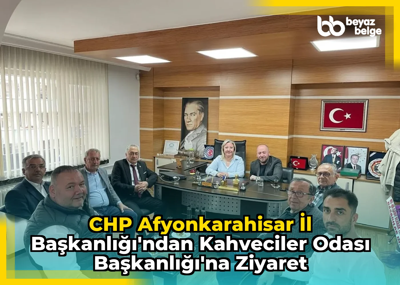 CHP Afyonkarahisar İl Başkanlığı'ndan Kahveciler Odası Başkanlığı'na Ziyaret