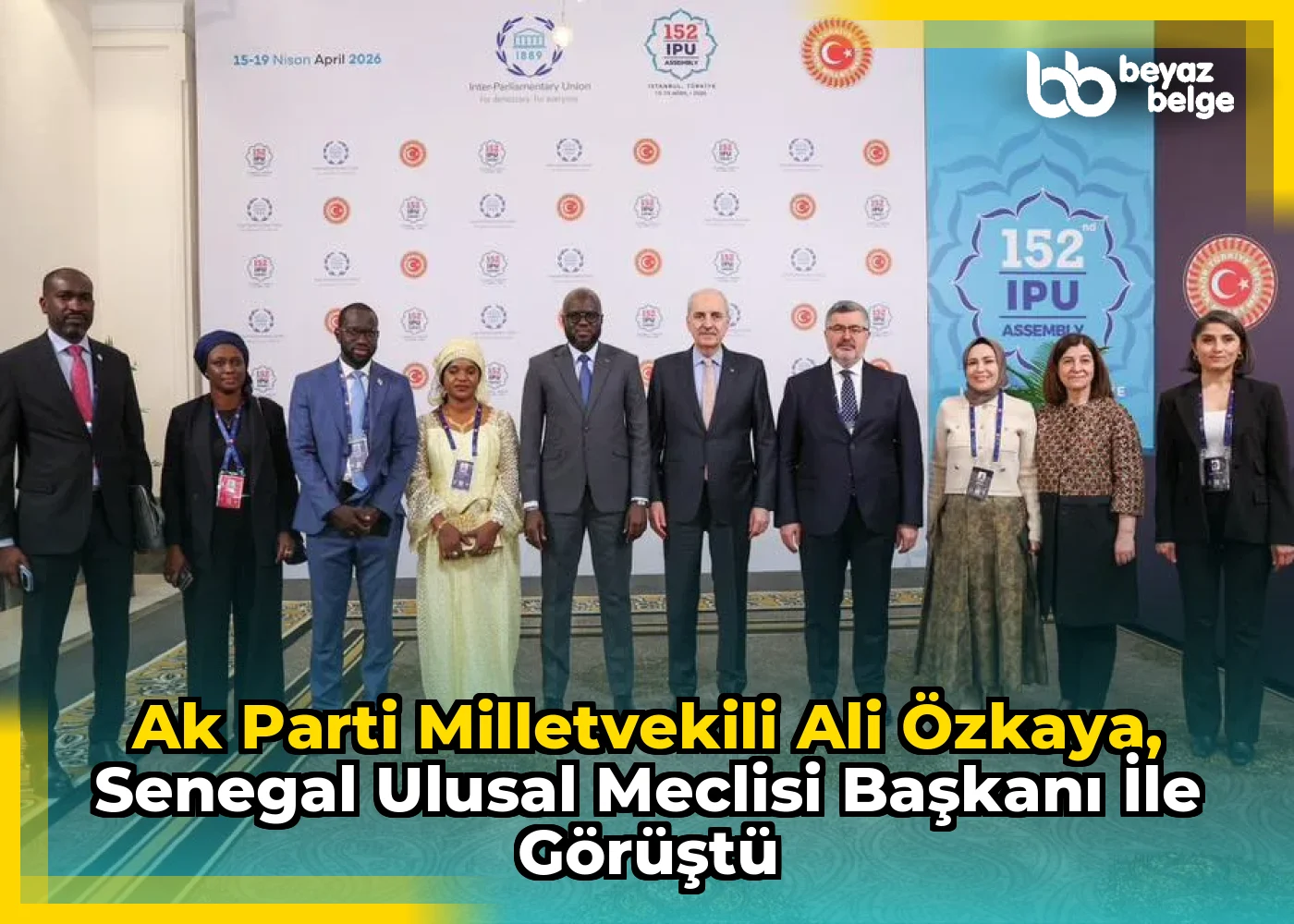Ak Parti Milletvekili Ali Özkaya, Senegal Ulusal Meclisi Başkanı ile Görüştü
