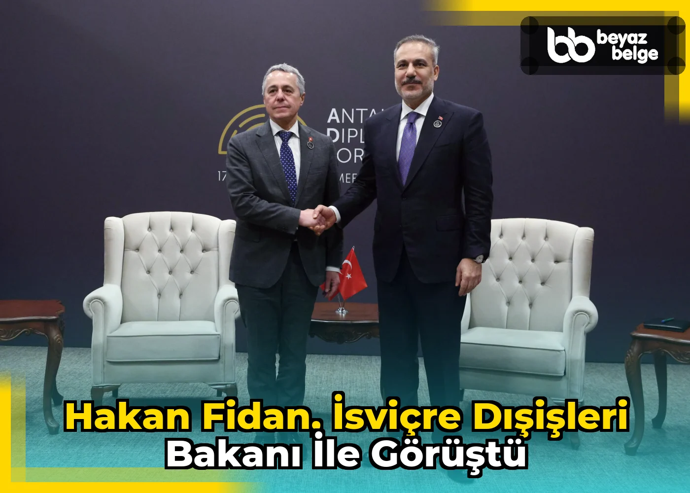 Hakan Fidan, İsviçre Dışişleri Bakanı ile görüştü
