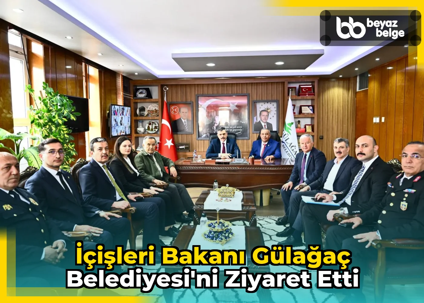 İçişleri Bakanı Gülağaç Belediyesi'ni Ziyaret Etti