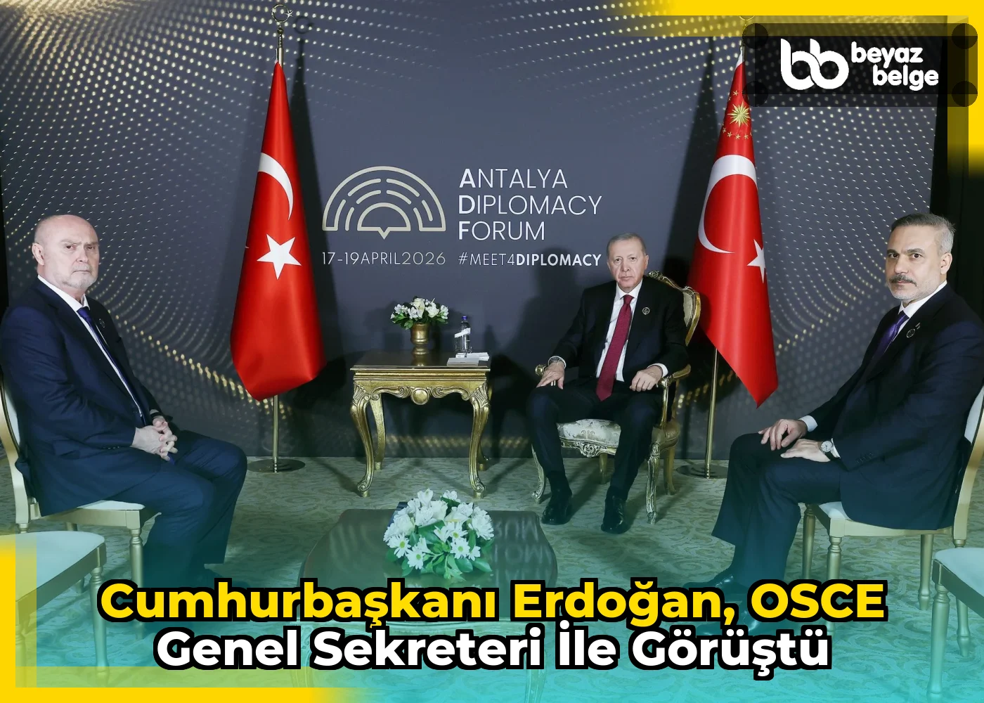 Cumhurbaşkanı Erdoğan, OSCE Genel Sekreteri ile görüştü