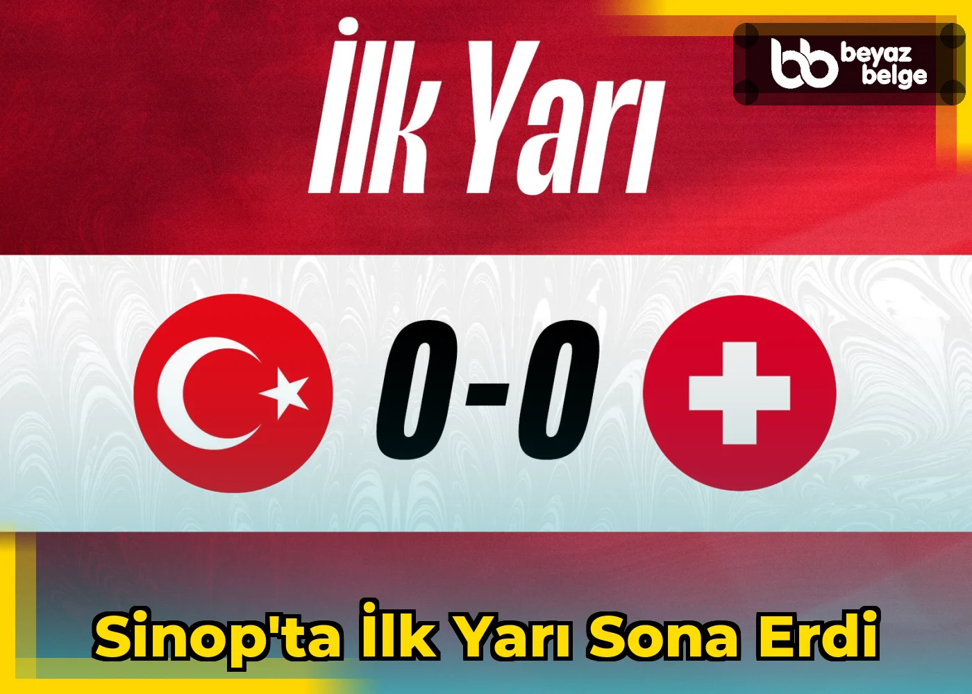 Sinop'ta ilk yarı sona erdi