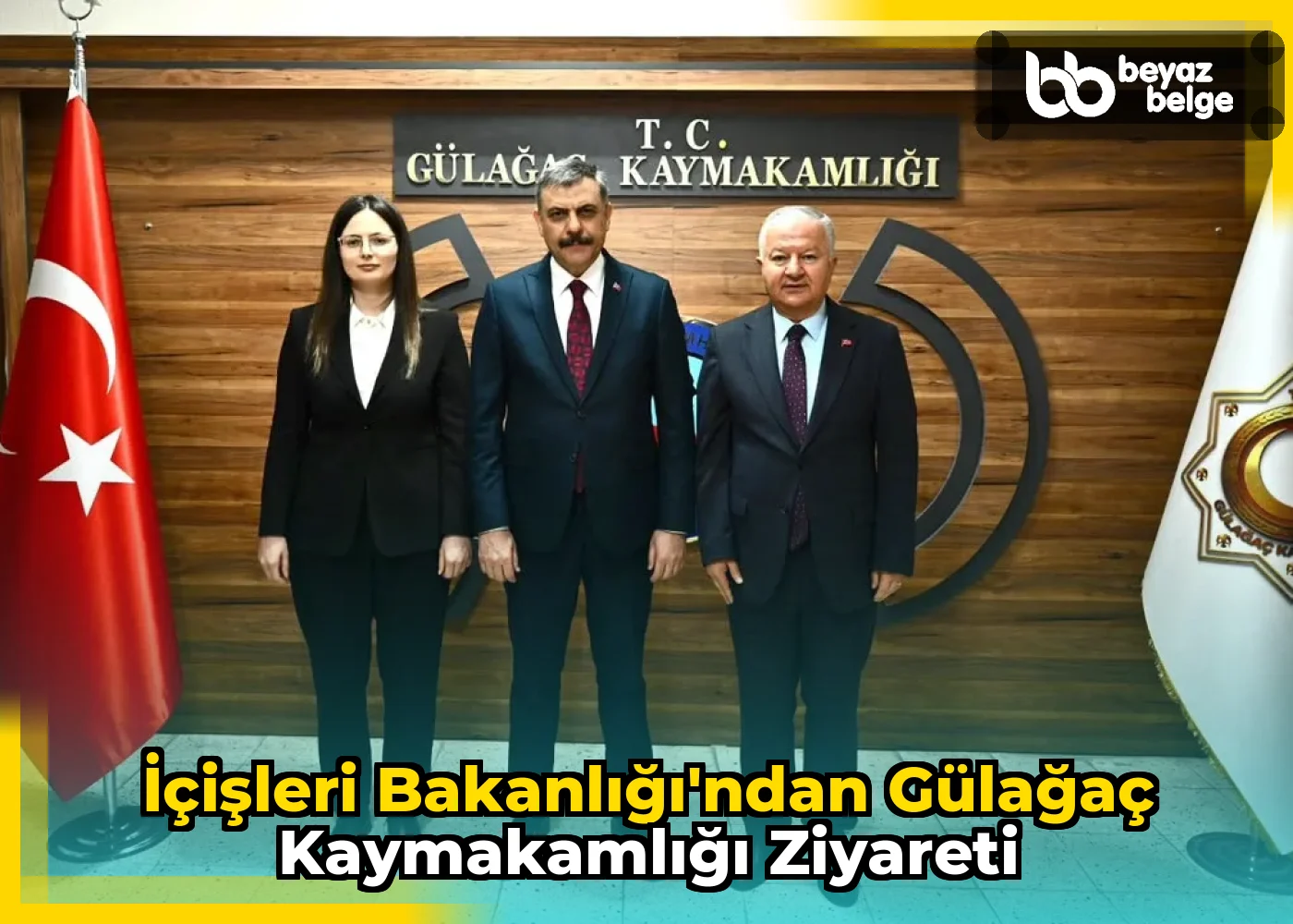 İçişleri Bakanlığı'ndan Gülağaç Kaymakamlığı Ziyareti