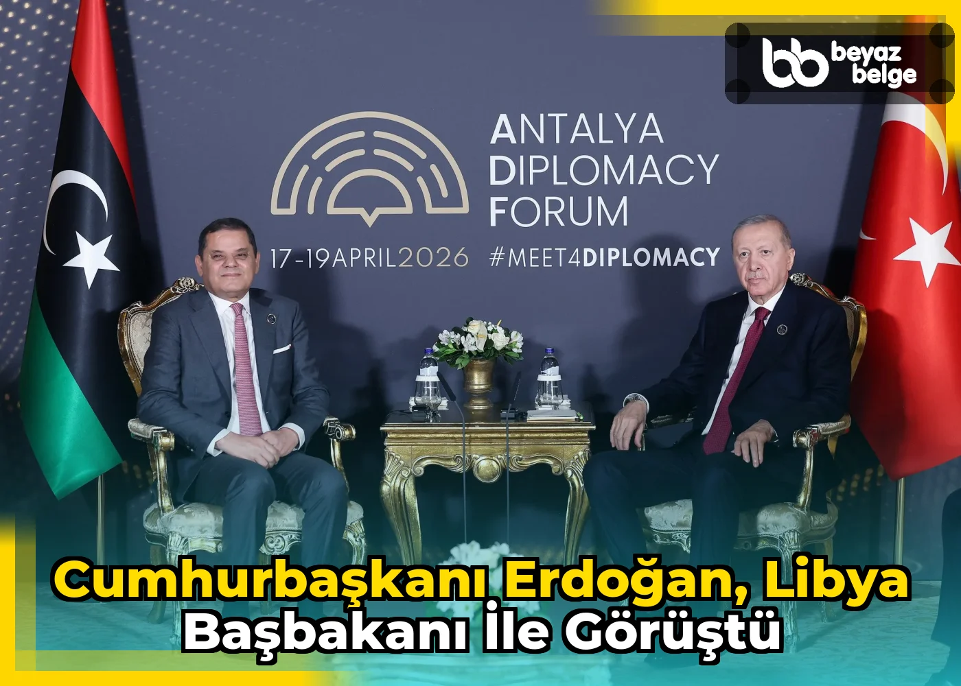 Cumhurbaşkanı Erdoğan, Libya Başbakanı ile görüştü