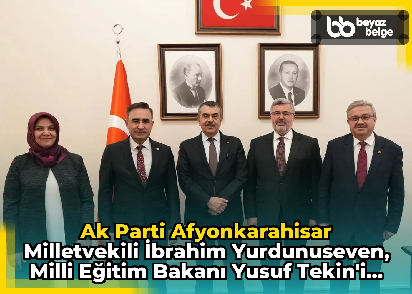 Ak Parti Afyonkarahisar Milletvekili İbrahim Yurdunuseven, Milli Eğitim Bakanı Yusuf Tekin'i TBMM'de Ziyaret Etti