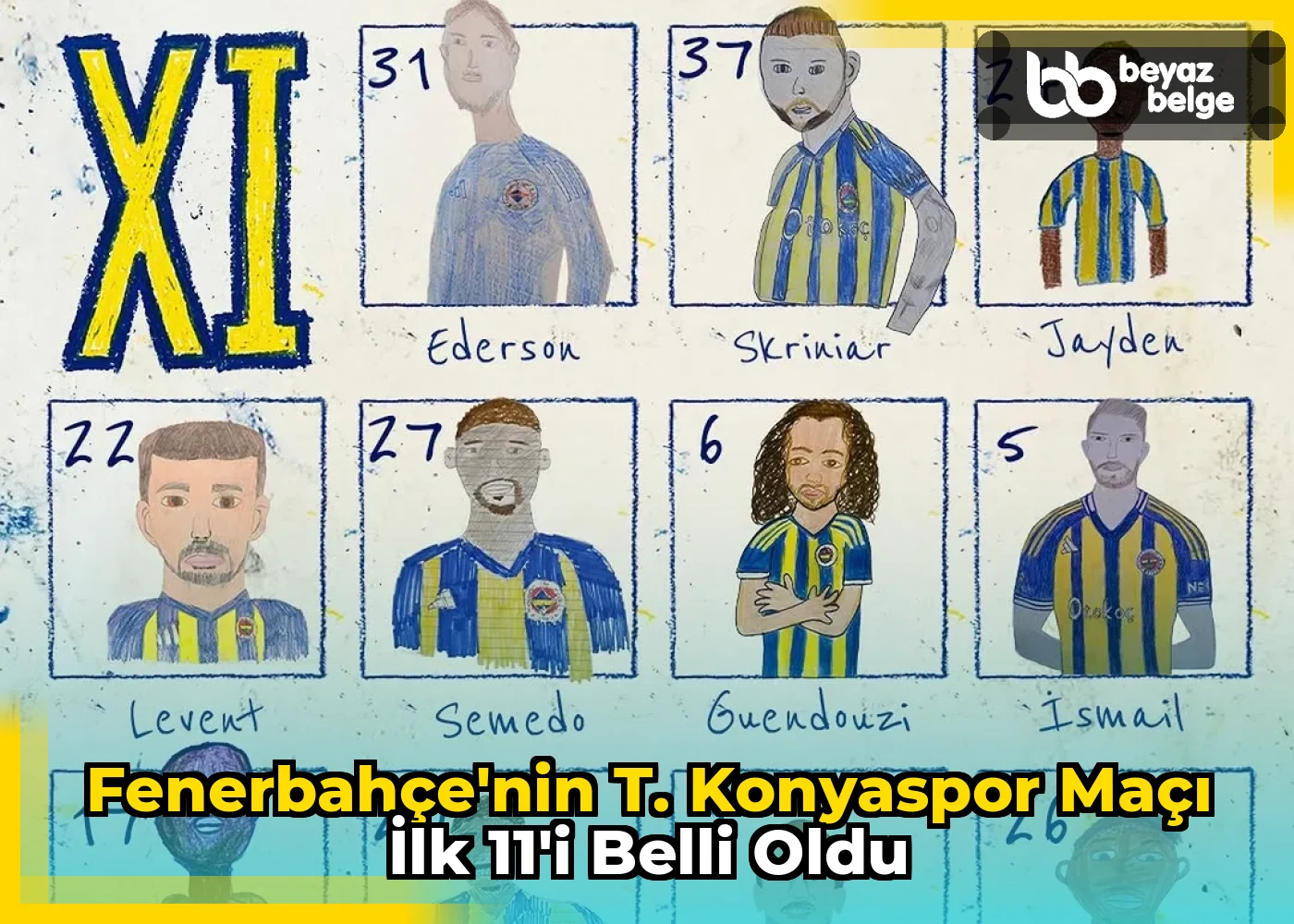Fenerbahçe'nin T. Konyaspor Maçı İlk 11'i Belli Oldu