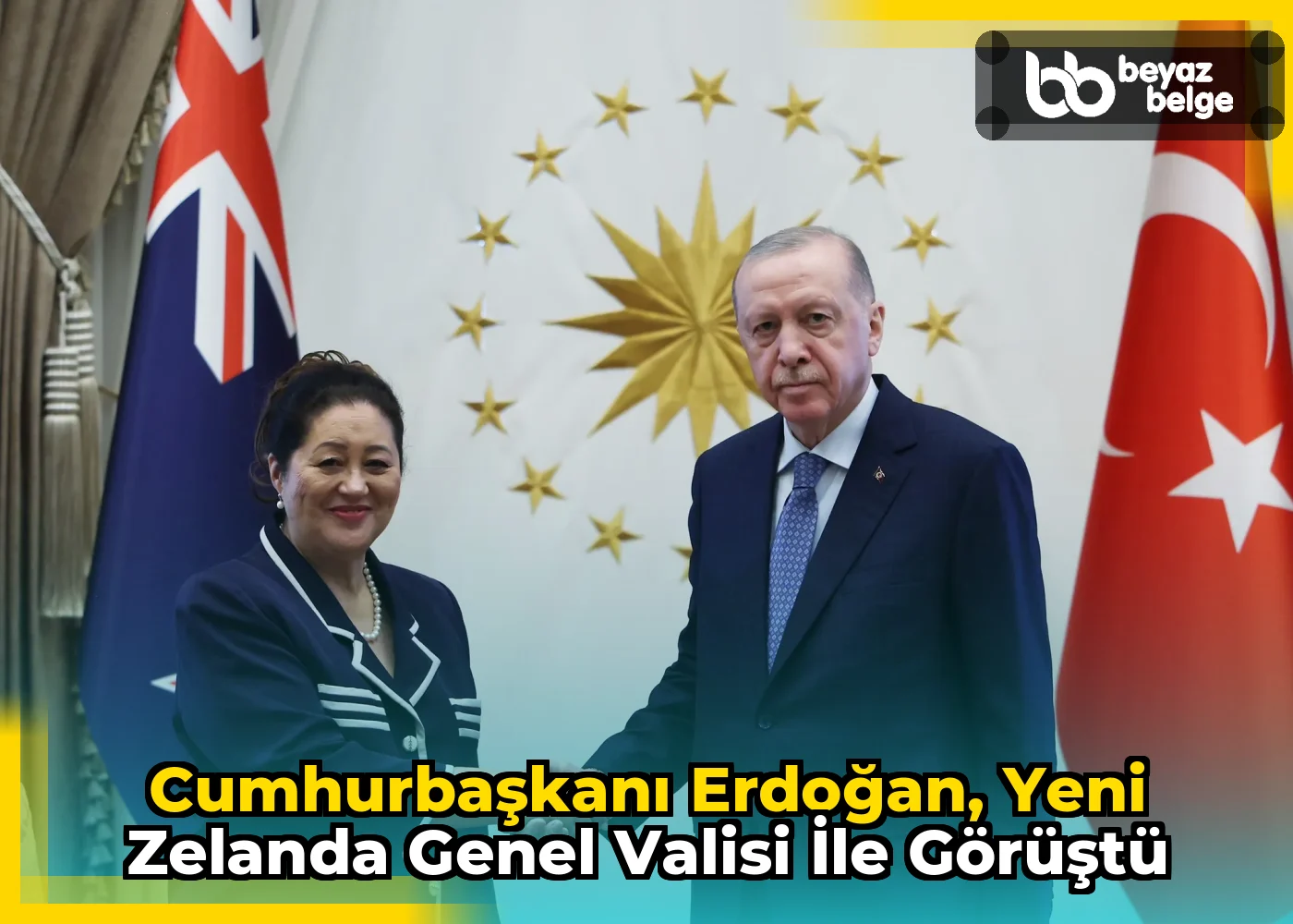 Cumhurbaşkanı Erdoğan, Yeni Zelanda Genel Valisi ile görüştü