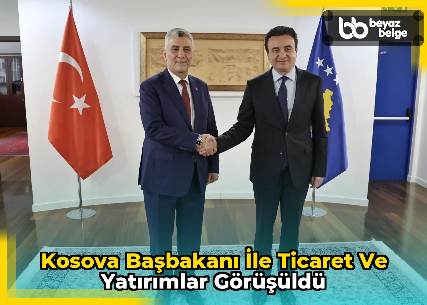 Kosova Başbakanı ile ticaret ve yatırımlar görüşüldü