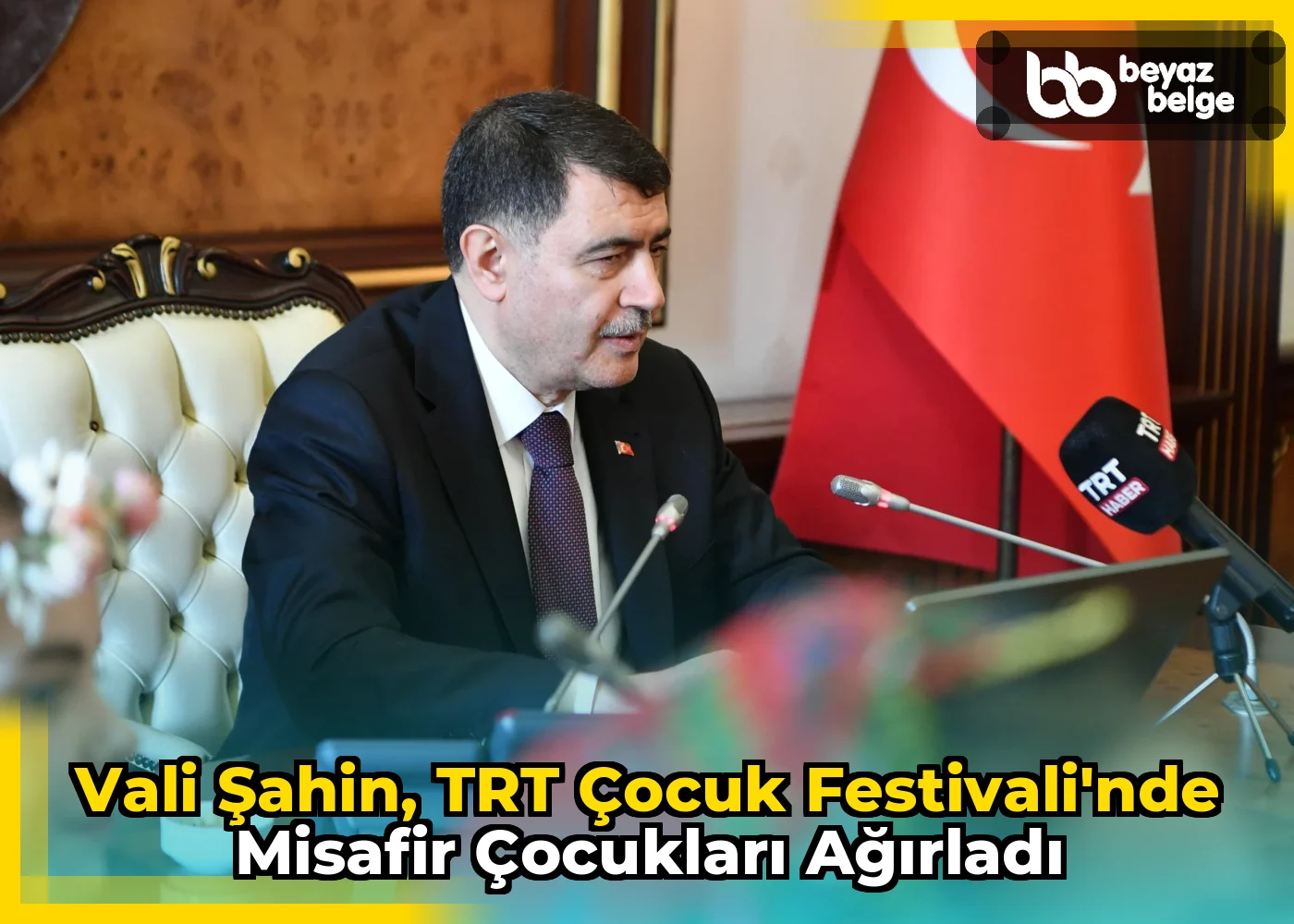 Vali Şahin, TRT Çocuk Festivali'nde misafir çocukları ağırladı