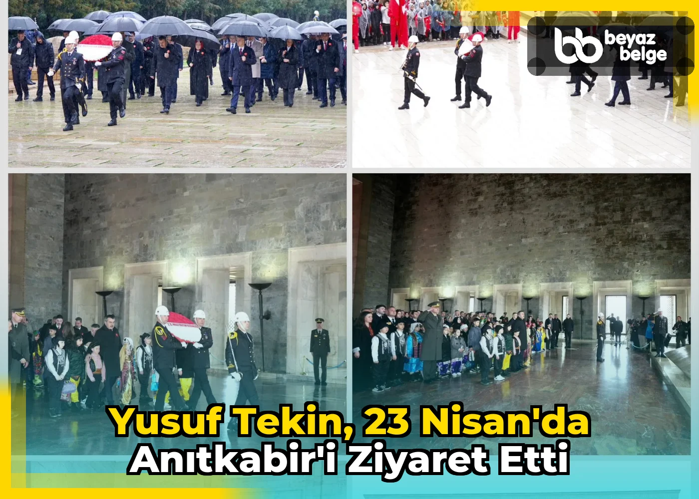 Yusuf Tekin, 23 Nisan'da Anıtkabir'i Ziyaret Etti