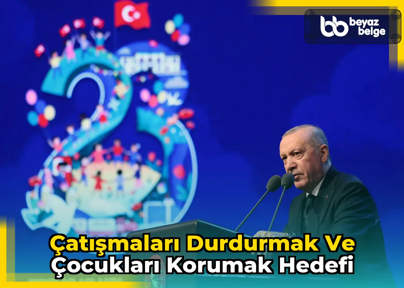 Çatışmaları durdurmak ve çocukları korumak hedefi