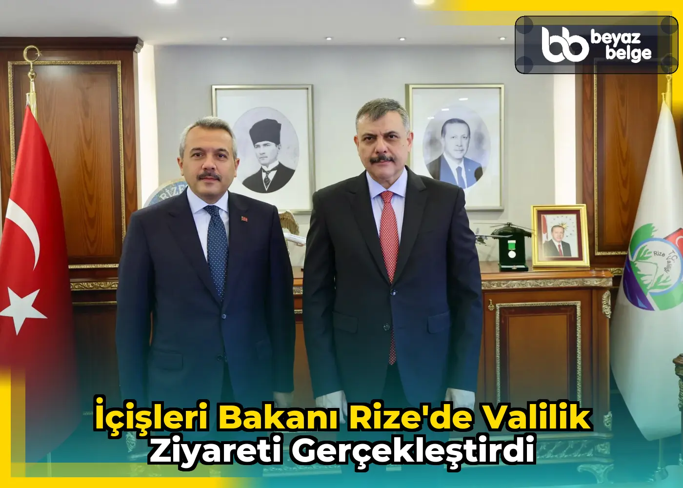 İçişleri Bakanı Rize'de Valilik Ziyareti Gerçekleştirdi