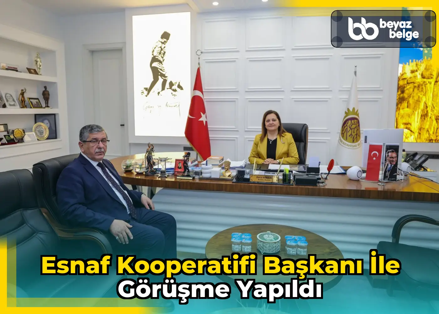 Esnaf Kooperatifi Başkanı ile görüşme yapıldı