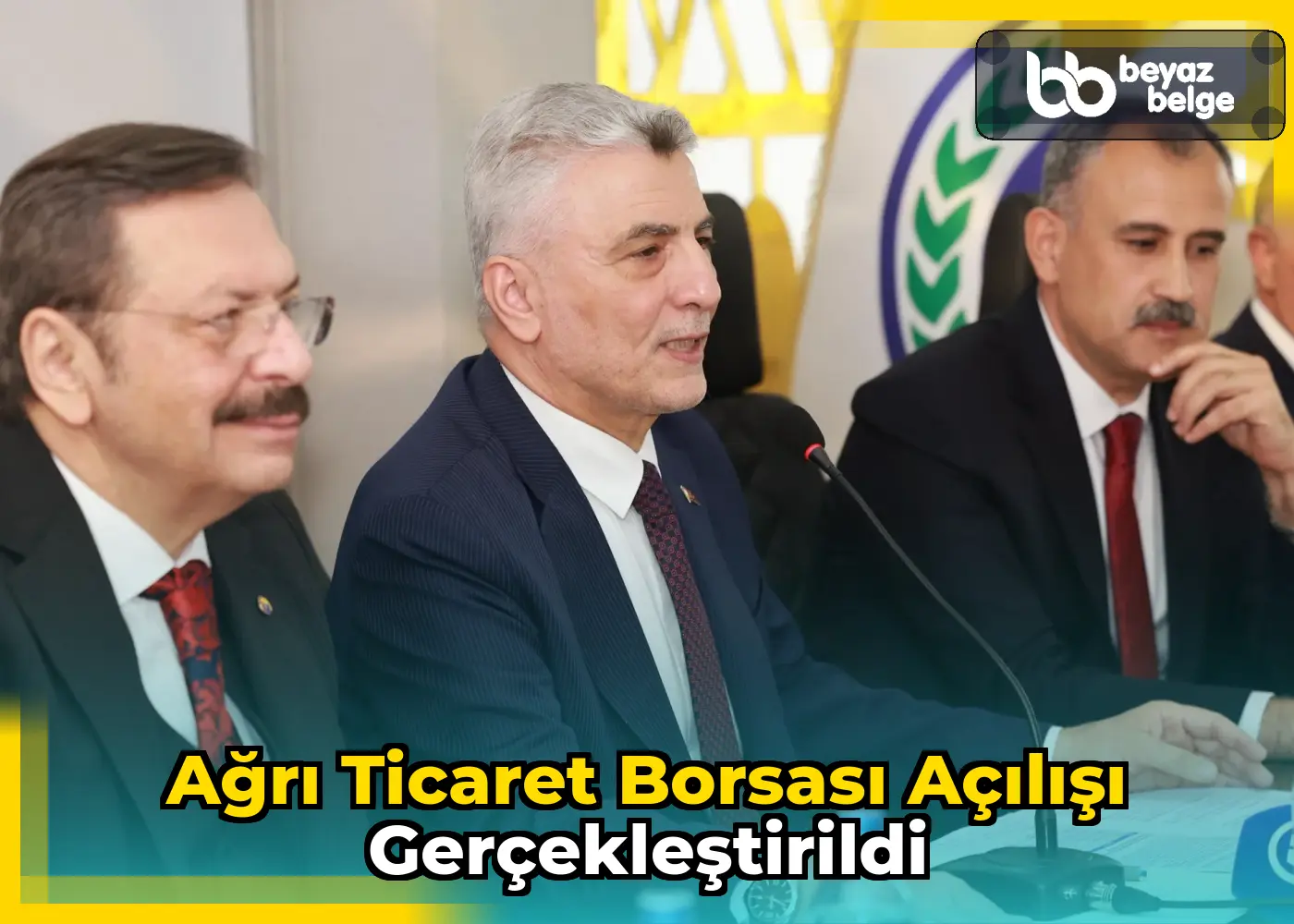 Ağrı Ticaret Borsası açılışı gerçekleştirildi