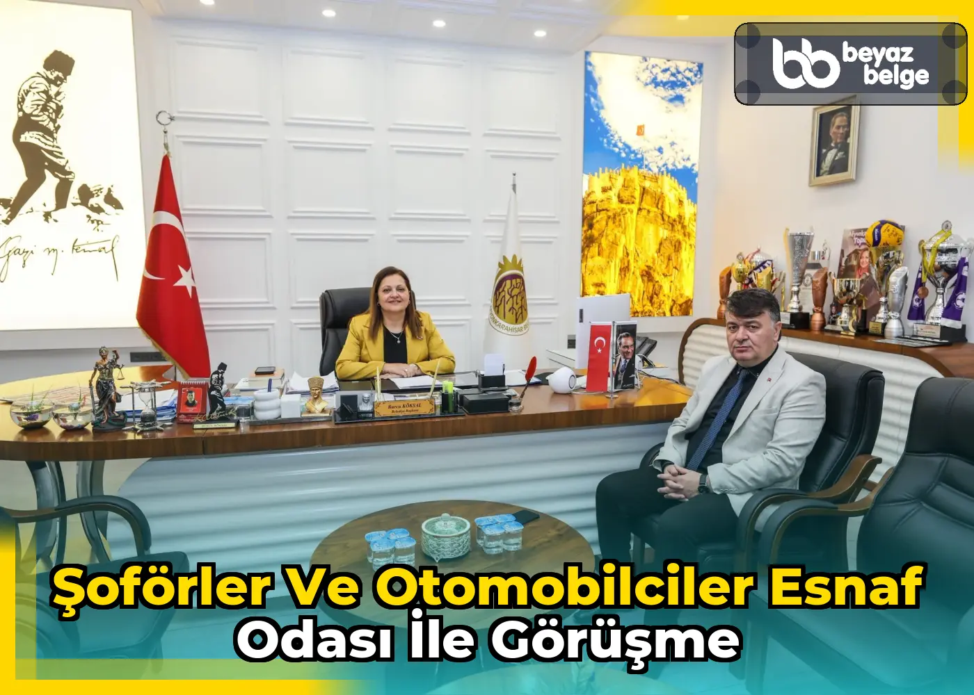 Şoförler ve Otomobilciler Esnaf Odası ile görüşme