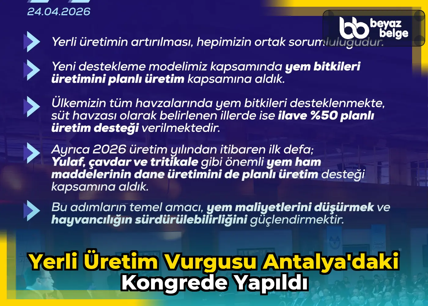 Yerli üretim vurgusu Antalya'daki kongrede yapıldı
