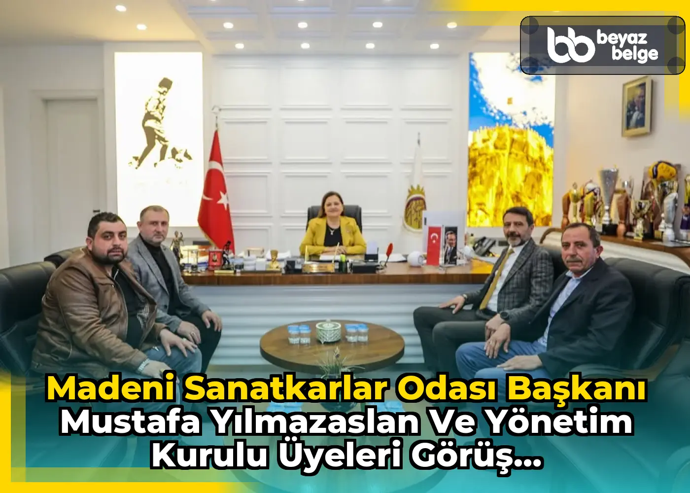 Madeni Sanatkarlar Odası Başkanı Mustafa Yılmazaslan ve Yönetim Kurulu Üyeleri Görüş Alışverişinde Bulundu