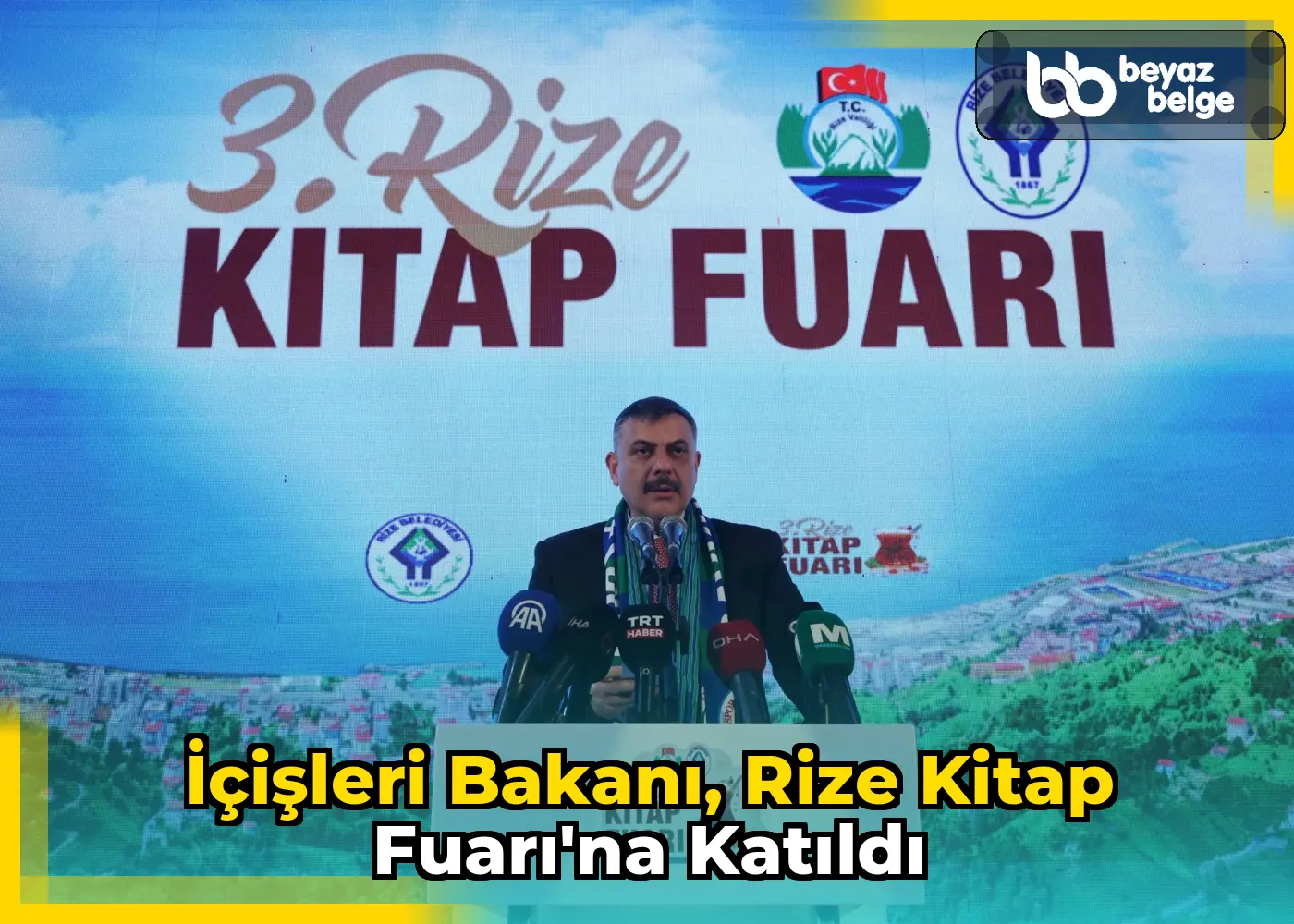 İçişleri Bakanı, Rize Kitap Fuarı'na katıldı