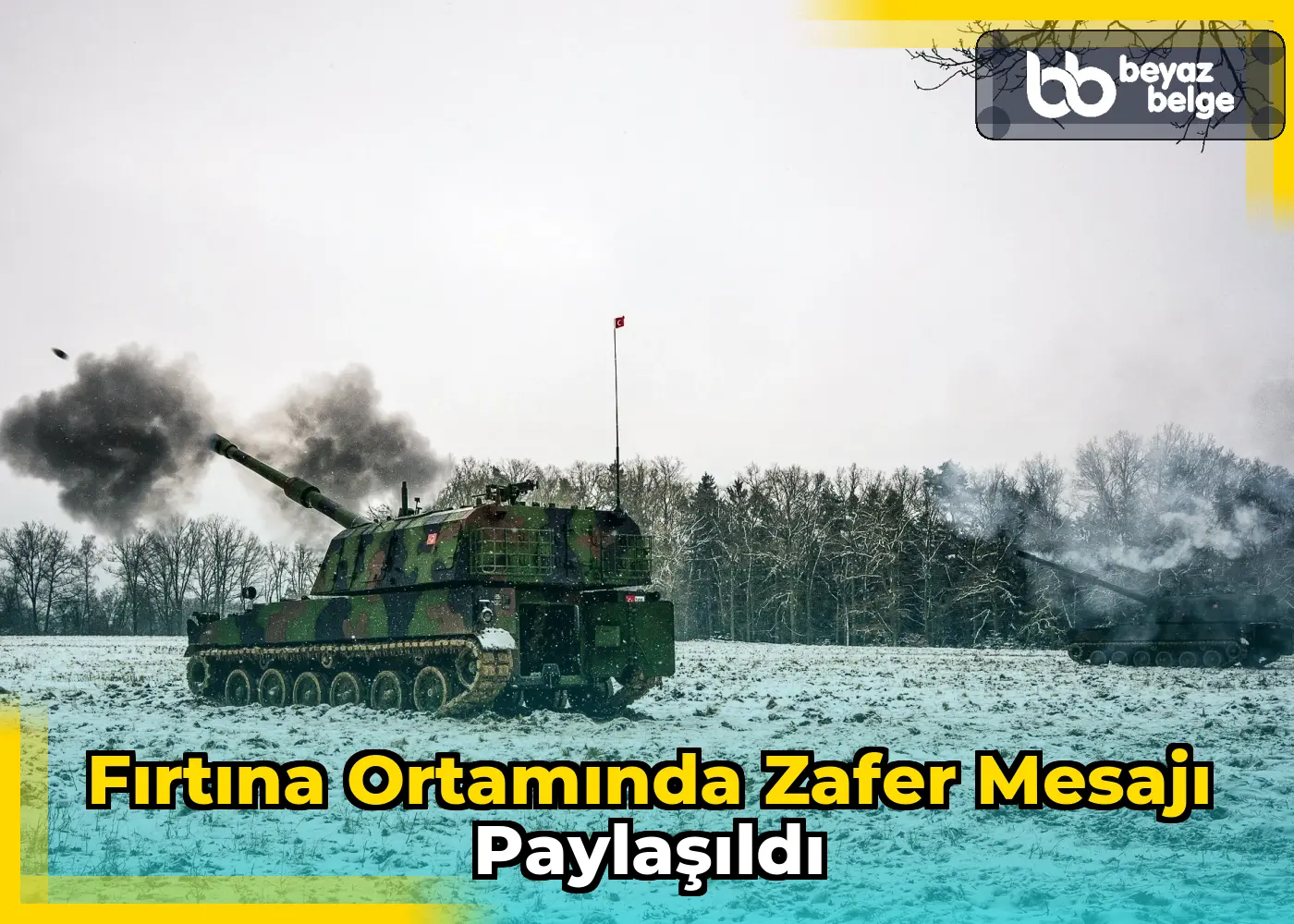 Fırtına Ortamında Zafer Mesajı Paylaşıldı