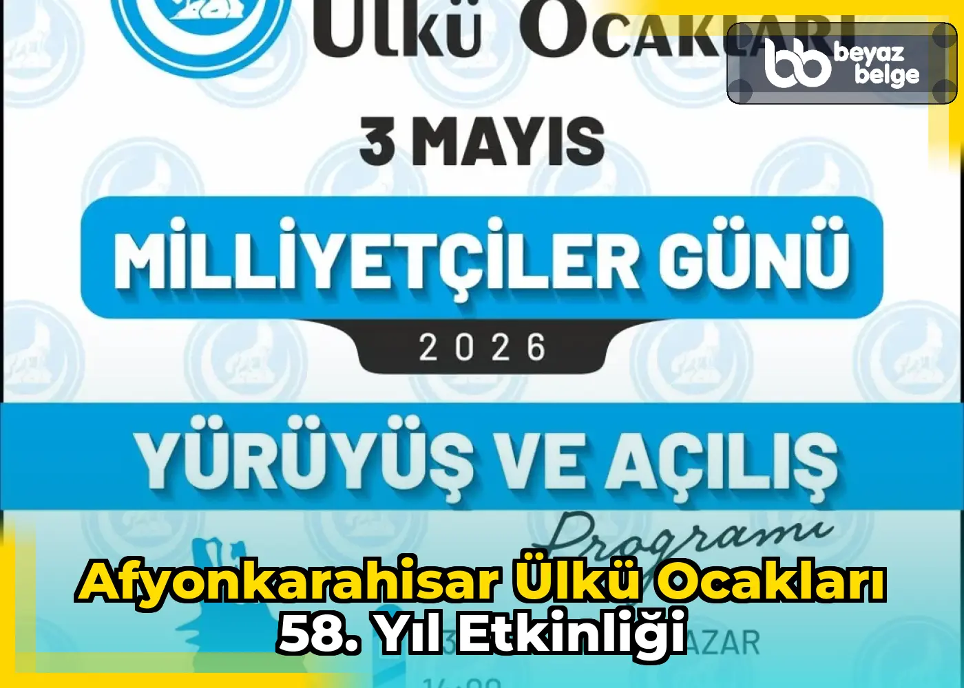Afyonkarahisar Ülkü Ocakları 58. Yıl Etkinliği