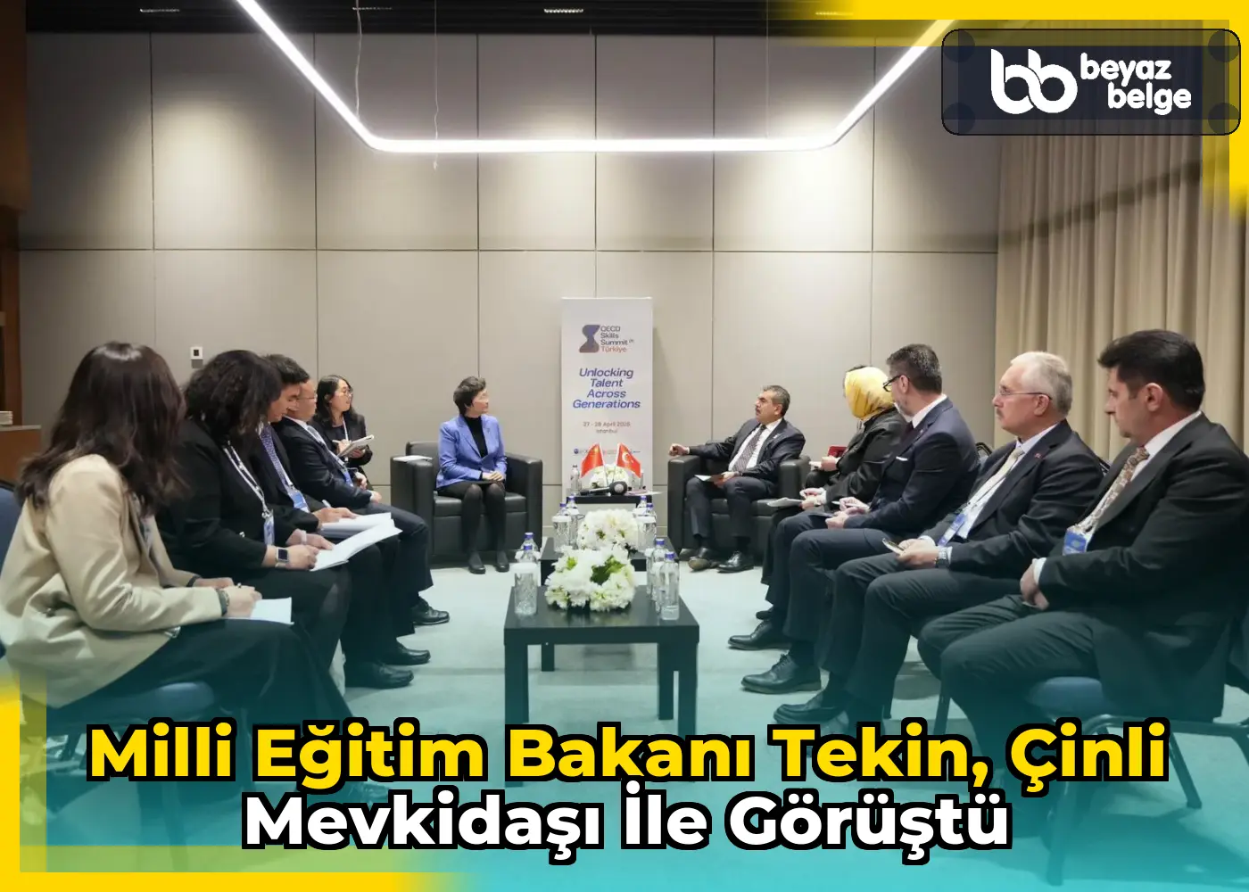 Milli Eğitim Bakanı Tekin, Çinli Mevkidaşı ile Görüştü