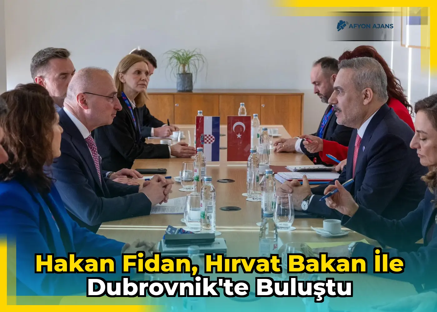 Hakan Fidan, Hırvat Bakan ile Dubrovnik'te buluştu