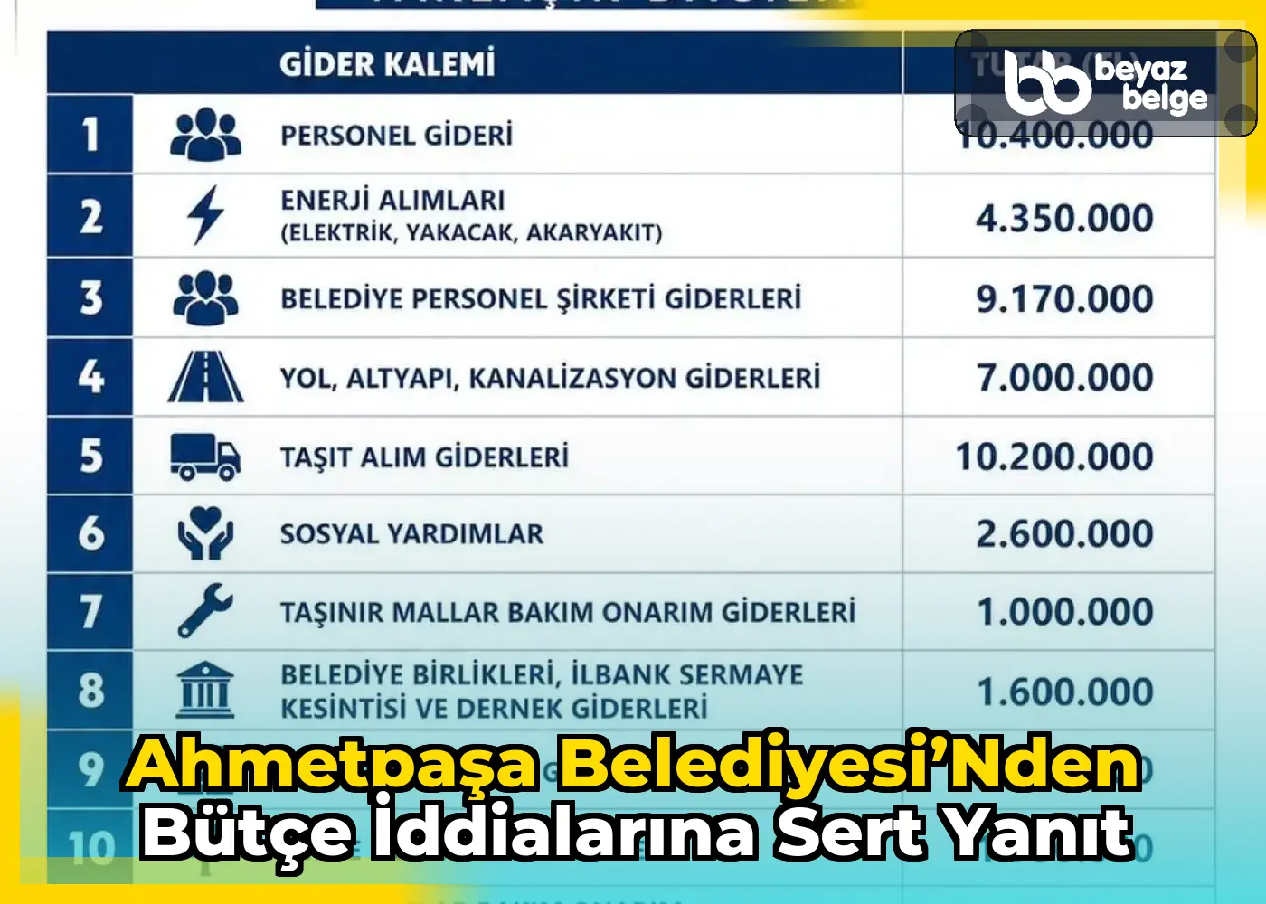 Ahmetpaşa Belediyesi’nden Bütçe İddialarına Sert Yanıt