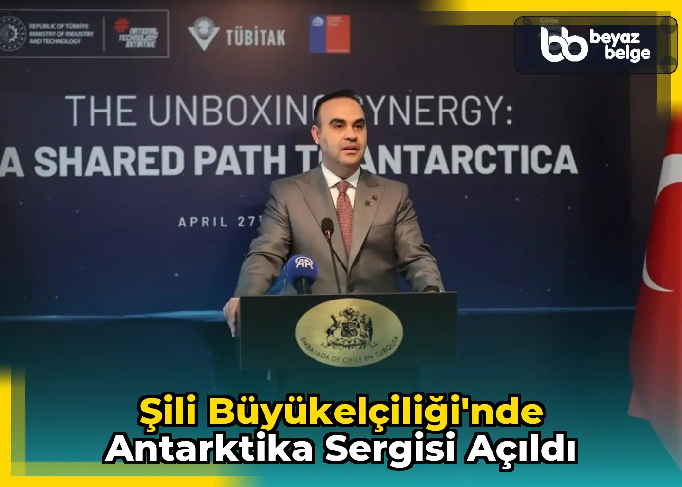 Şili Büyükelçiliği'nde Antarktika Sergisi Açıldı