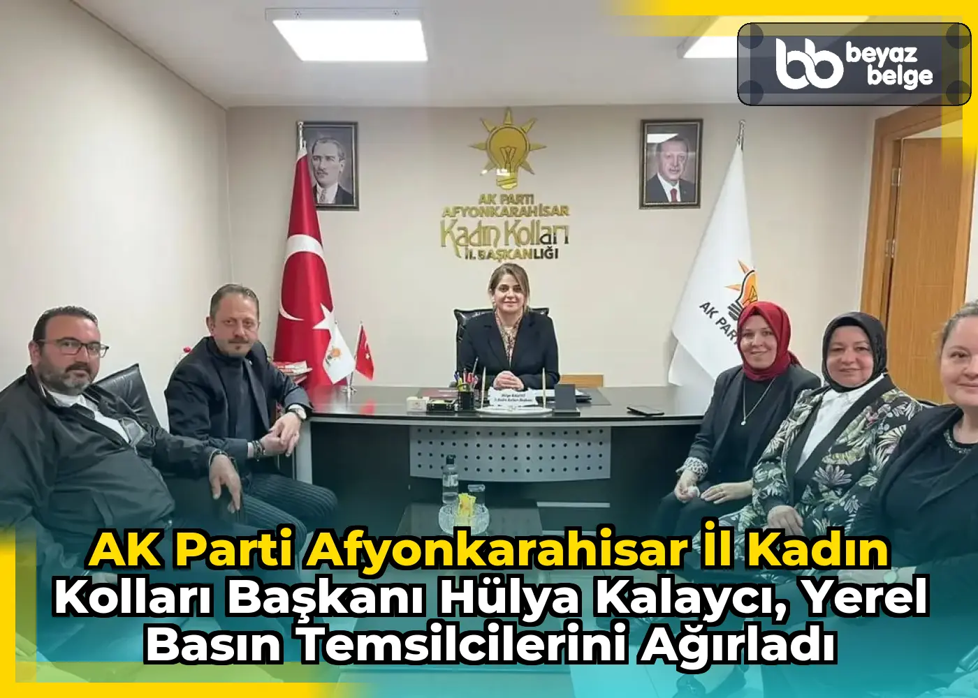 AK Parti Afyonkarahisar İl Kadın Kolları Başkanı Hülya Kalaycı, Yerel Basın Temsilcilerini Ağırladı