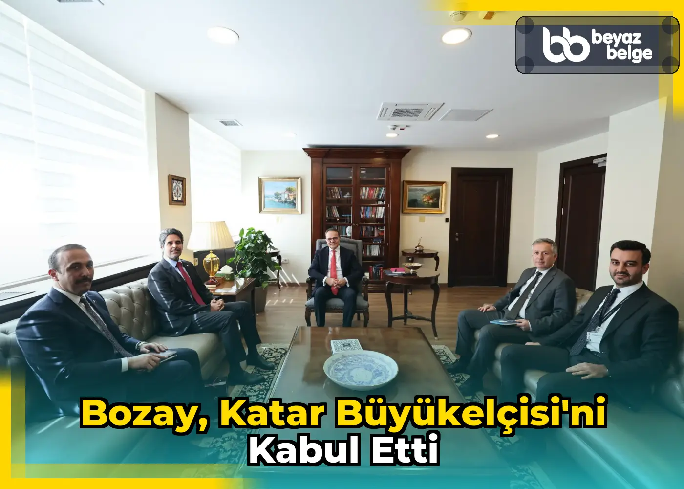 Bozay, Katar Büyükelçisi'ni Kabul Etti