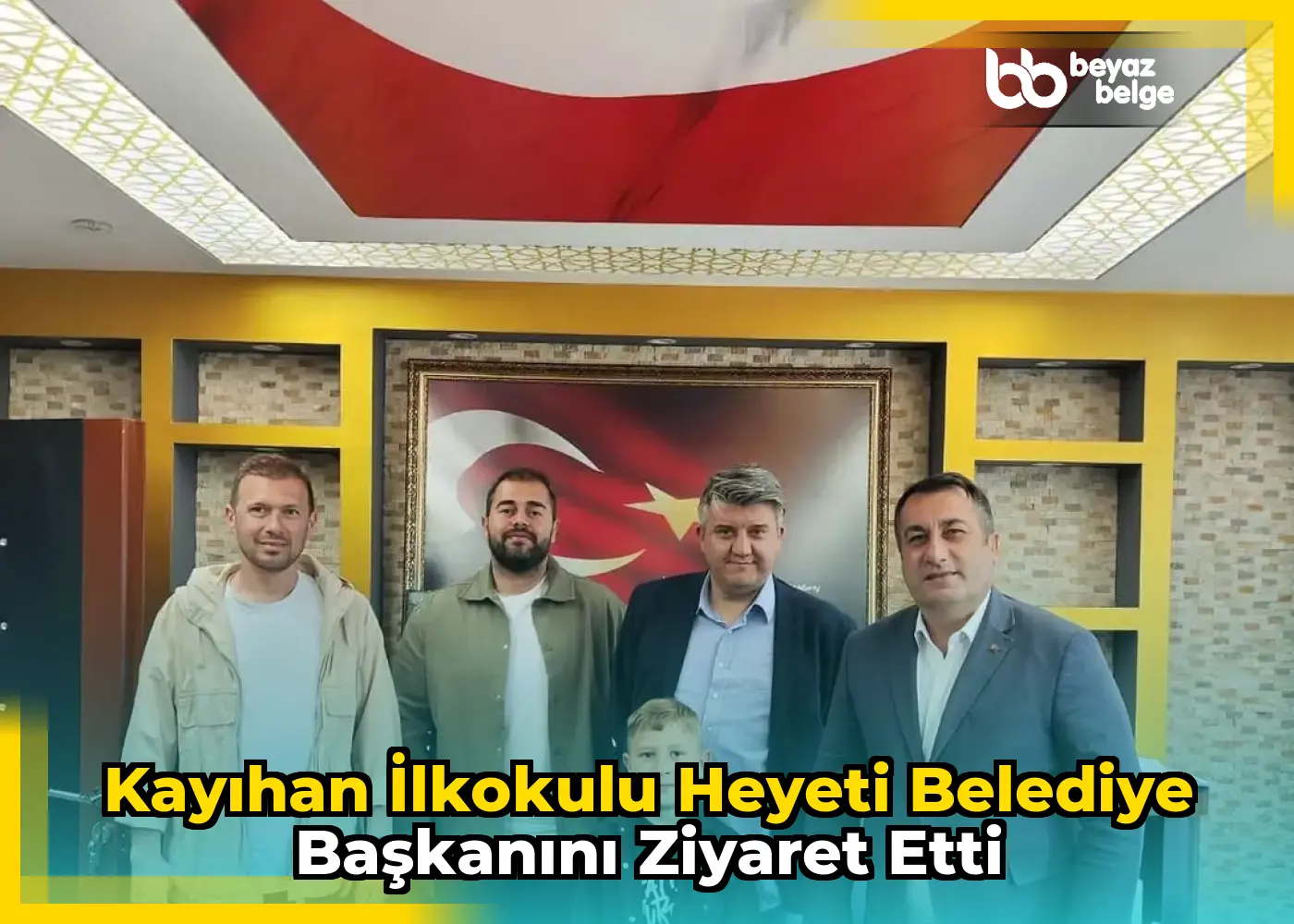 Kayıhan İlkokulu Heyeti Belediye Başkanını Ziyaret Etti