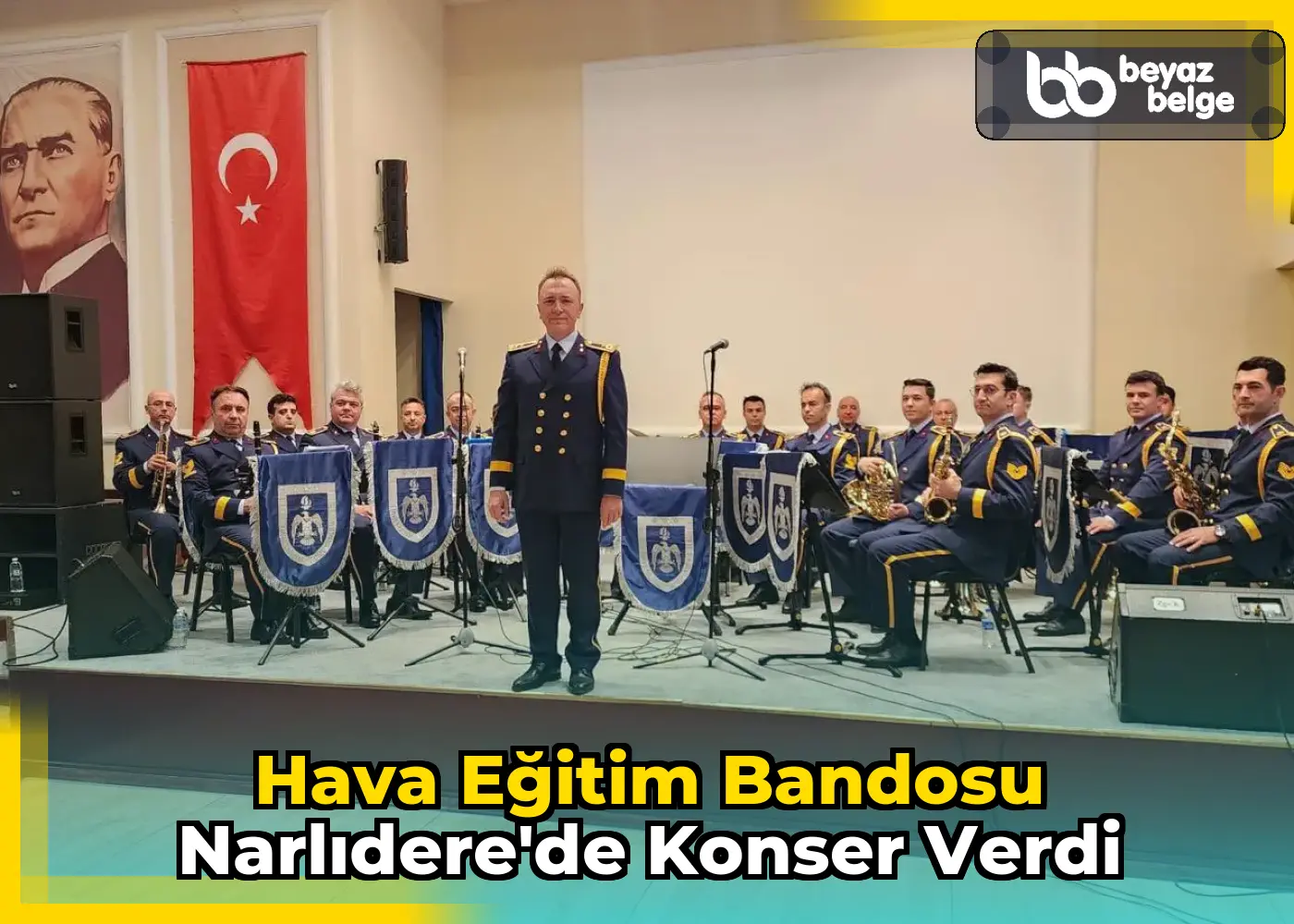 Hava Eğitim Bandosu Narlıdere'de konser verdi
