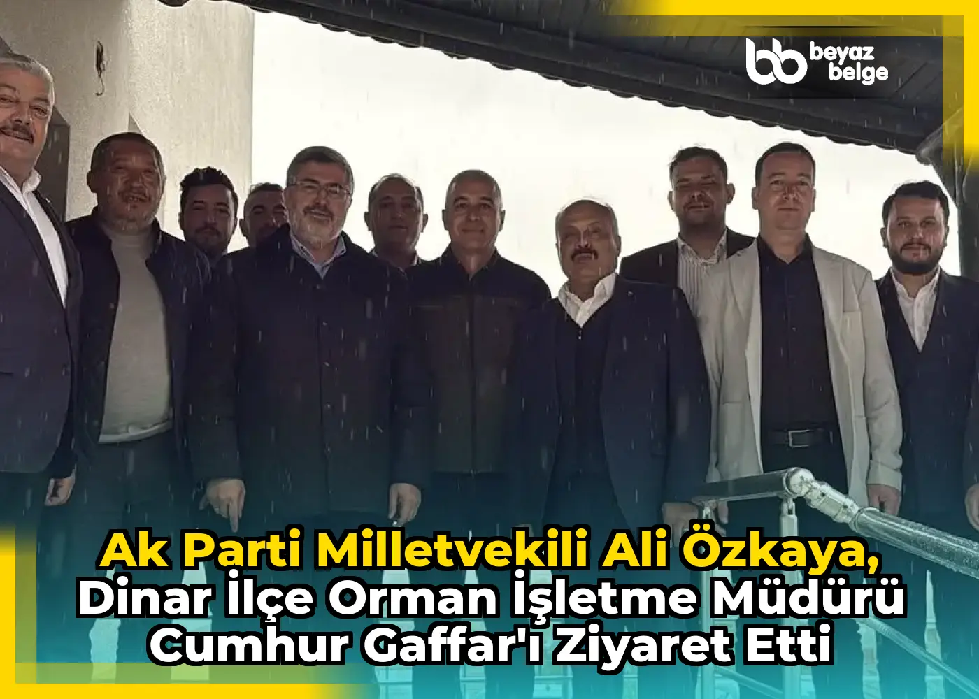 Ak Parti Milletvekili Ali Özkaya, Dinar İlçe Orman İşletme Müdürü Cumhur Gaffar'ı Ziyaret Etti