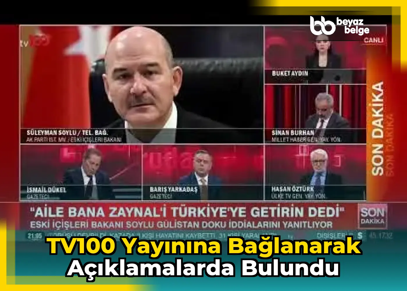 TV100 yayınına bağlanarak açıklamalarda bulundu
