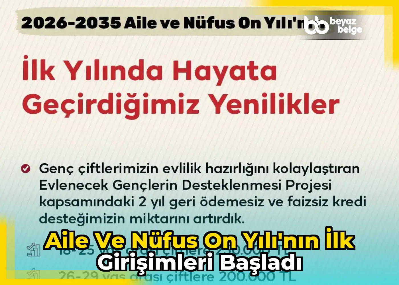 Aile ve Nüfus On Yılı'nın İlk Girişimleri Başladı
