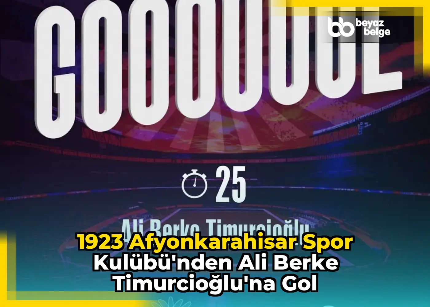 1923 Afyonkarahisar Spor Kulübü'nden Ali Berke Timurcioğlu'na Gol